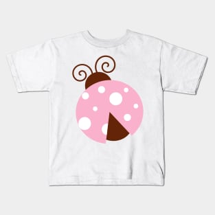 Ladybug, Cute Ladybug, Pink Ladybug, Ladybird Kids T-Shirt